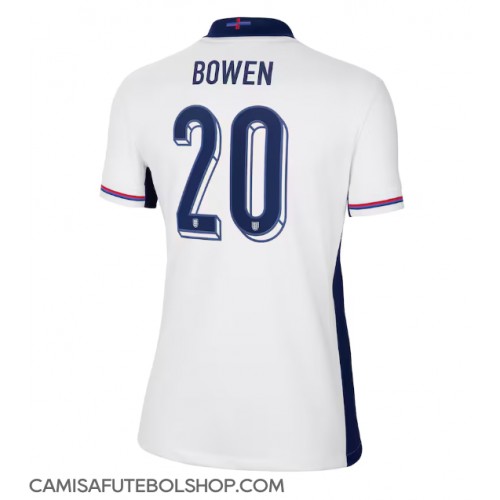 Camisa de time de futebol Inglaterra Jarrod Bowen #20 Replicas 1º Equipamento Feminina Europeu 2024 Manga Curta